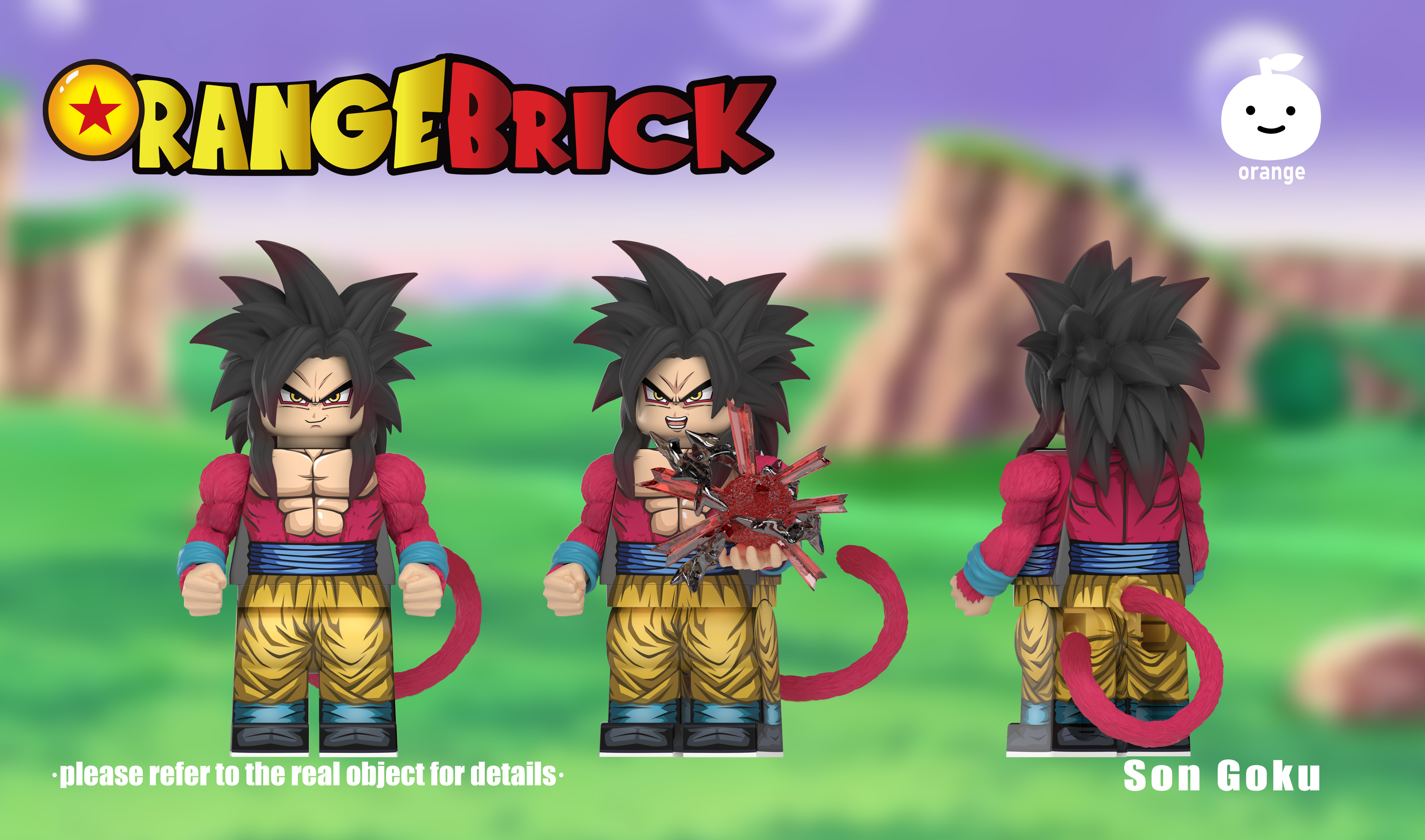 [Orange][Preorder] Super Saiyan 4 Goku [UV+PADprinted]