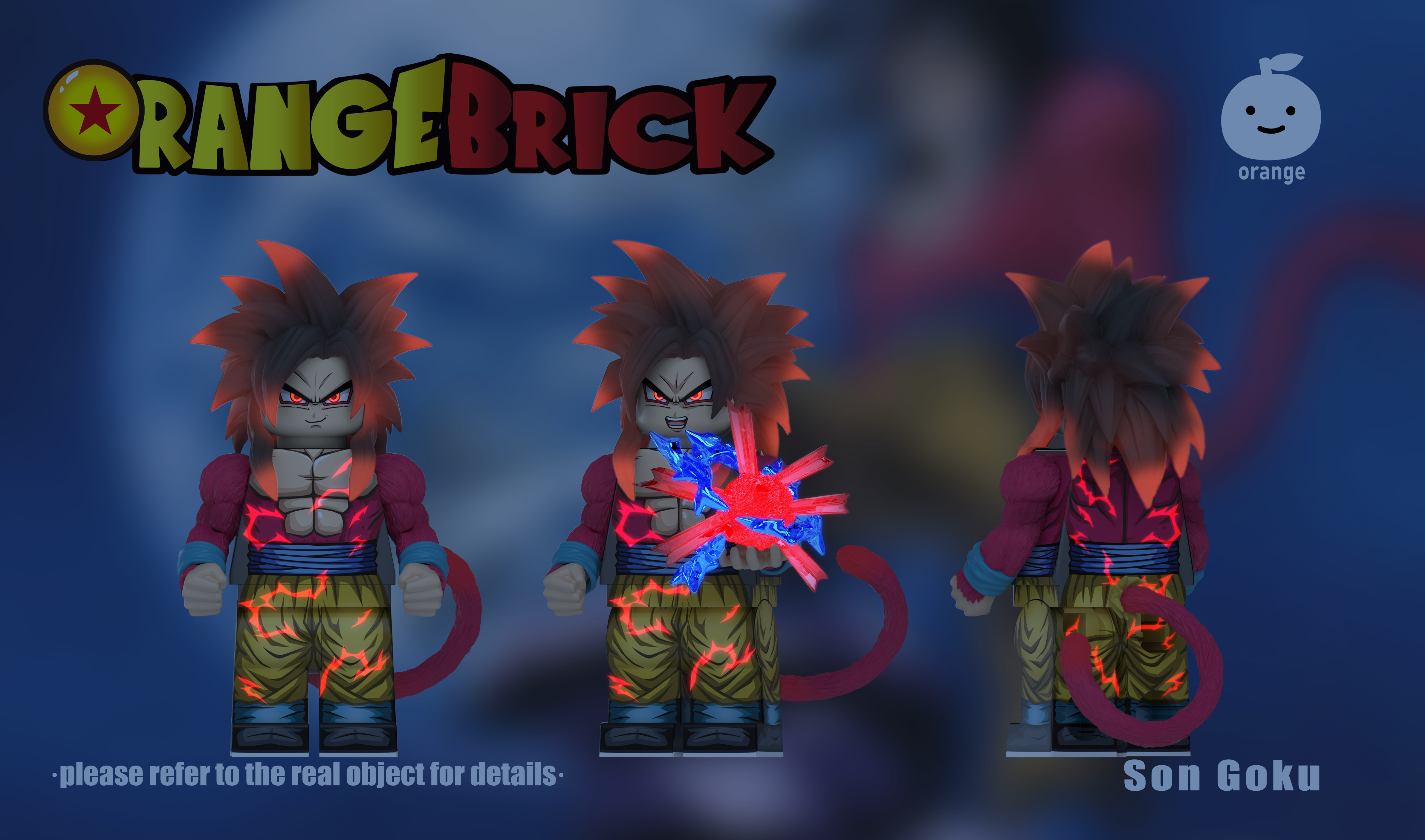 [Orange][Preorder] Super Saiyan 4 Goku [UV+PADprinted]