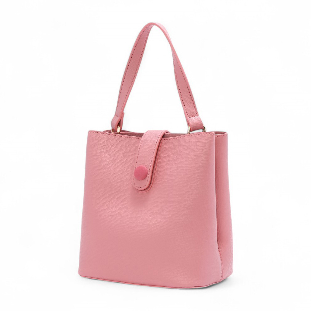 好感日常手提2WAY水桶包 #梅紅