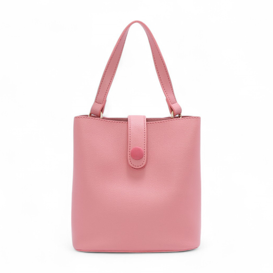 好感日常手提2WAY水桶包 #梅紅