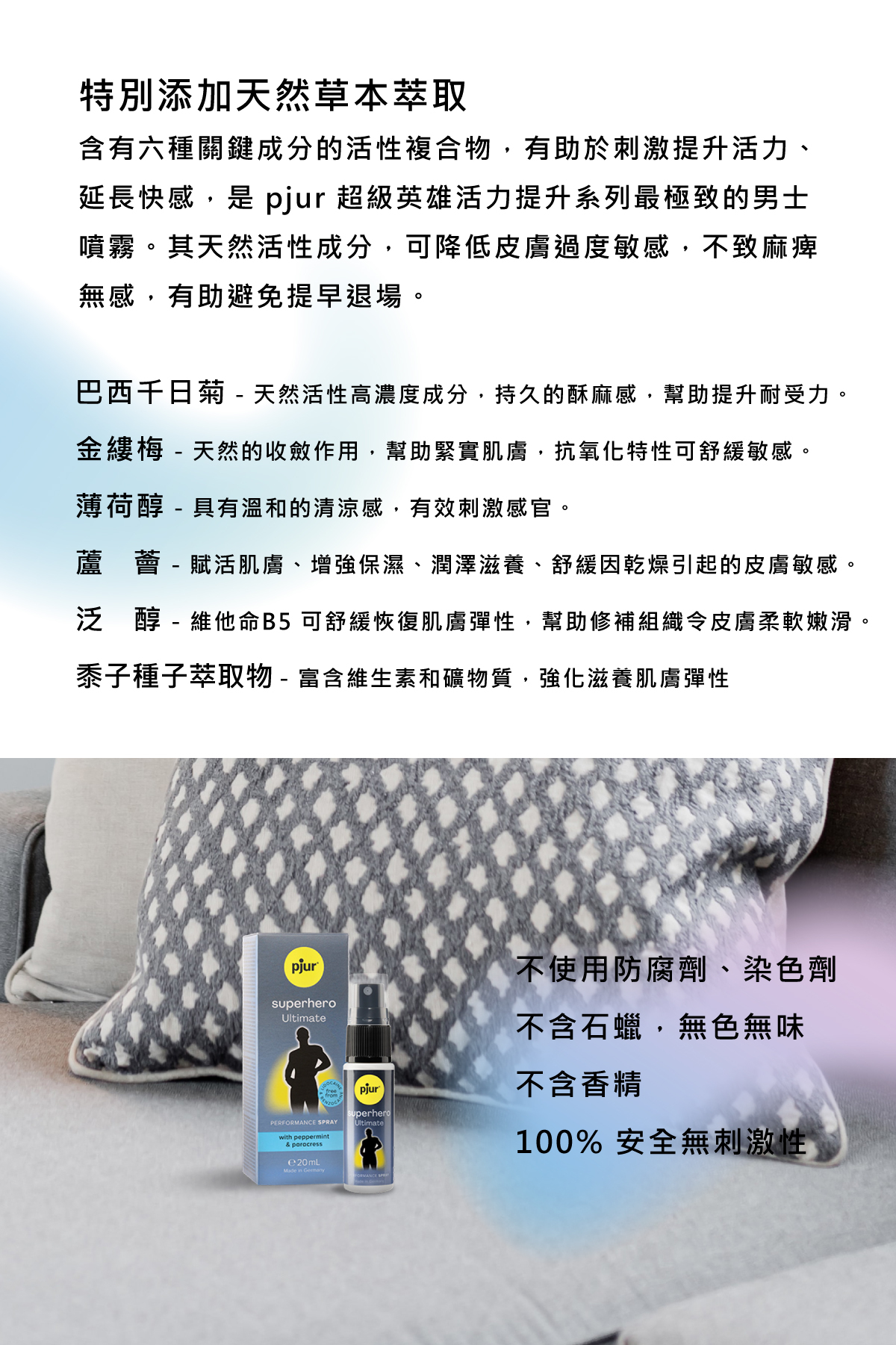 pjur,碧宜潤,德國碧宜潤,德國 pjur,pjur superhero Ultimate Spray Spray,pjur 潤滑液,潤滑液,水性潤滑液,延時噴霧,pjur 超級英雄