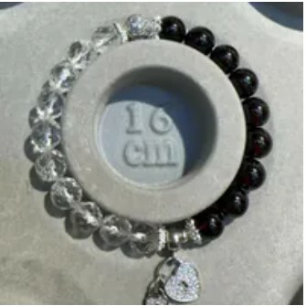 [S] GEMZ & CO ZBA SPECIAL EDITION NATIONAL DAY BRACELET D1, CLEAR QUARTZ/GARNET, Y80 (Y80)