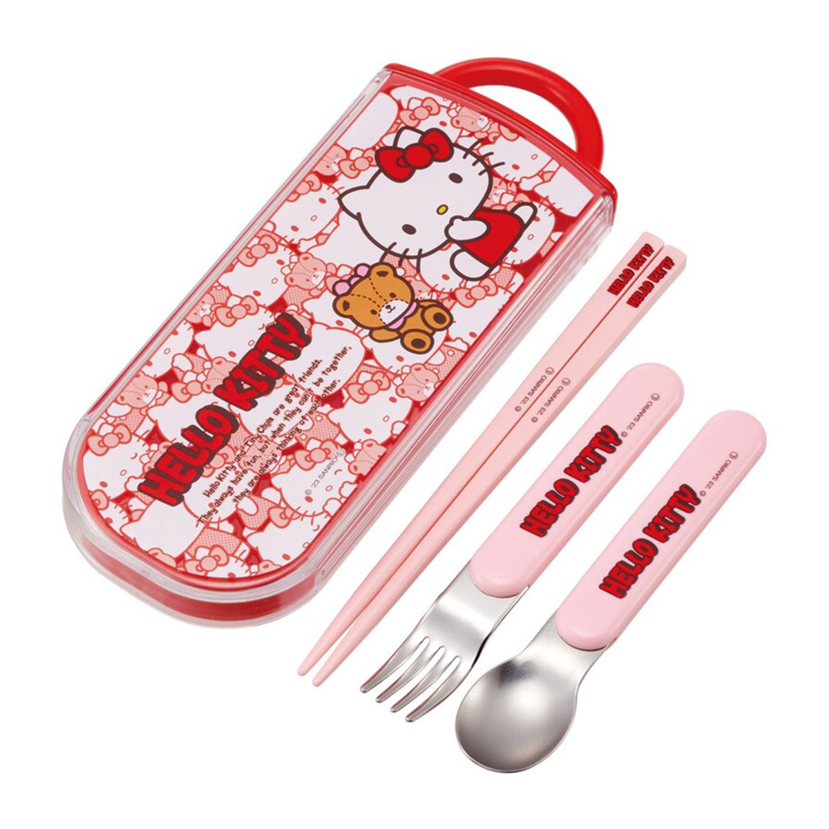 日本品牌 Skater Hello Kitty 筷子及更叉連盒 -TACC2AG