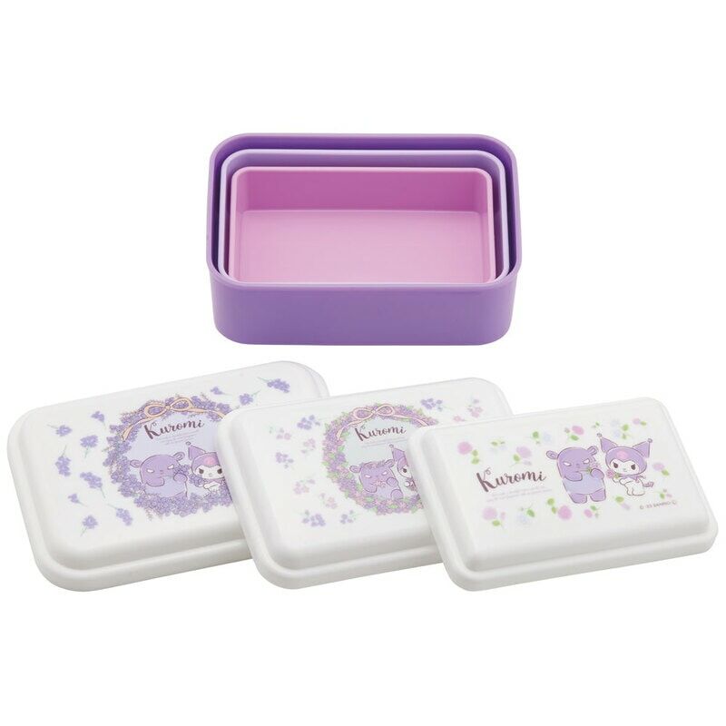日本品牌 Skater Kuromi 3件裝 午餐盒 -SLUS3AG