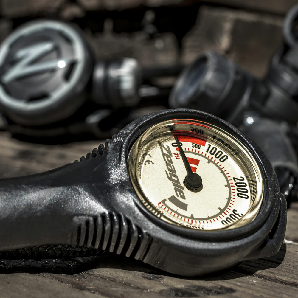 ▲Zeagle 壓力單錶 殘壓錶