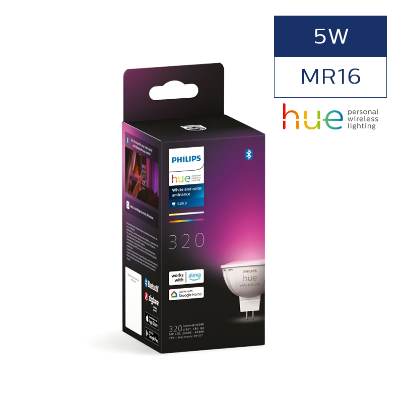 Hue MR16 White & Color Ambiance Bulb 5W