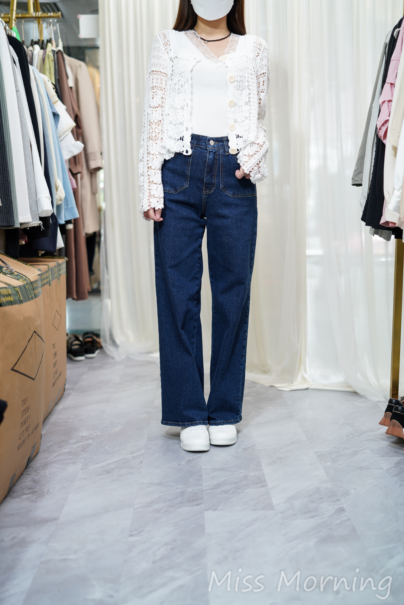 全勾花上衣/外套兩穿(14140)