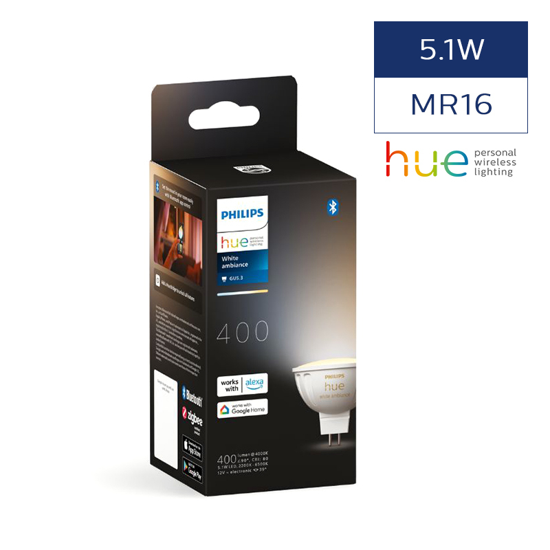 Hue MR16 White Ambiance Single Bulb 5.1W