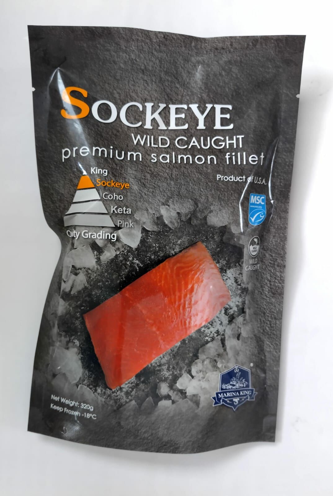 美國阿拉斯加野生紅鮭三文魚扒 (Sockeye) 320g