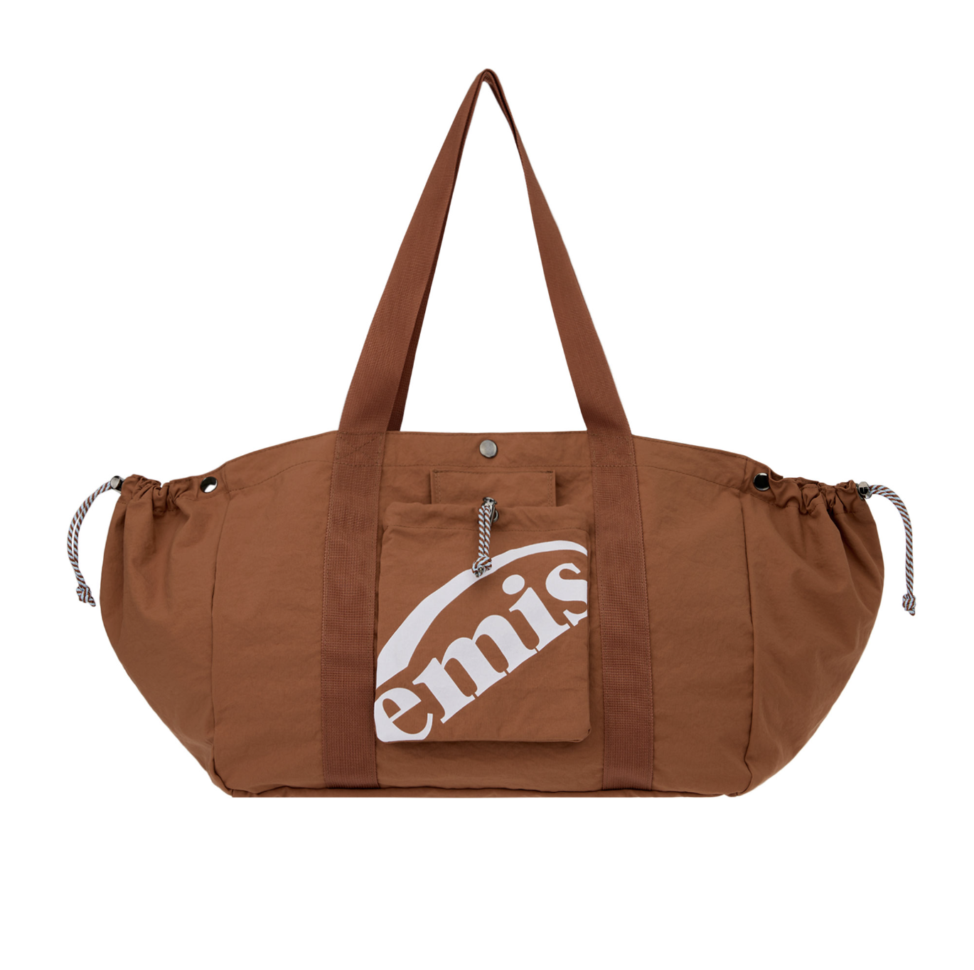 PACKABLE NYLON TOTE BAG-CREAM - EMIS