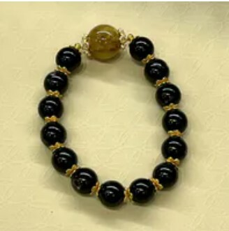 [B] GEMZ & CO ZBA HYPERSTHENE/GOLD RUTILE BRACELET, Y99 (Y99)