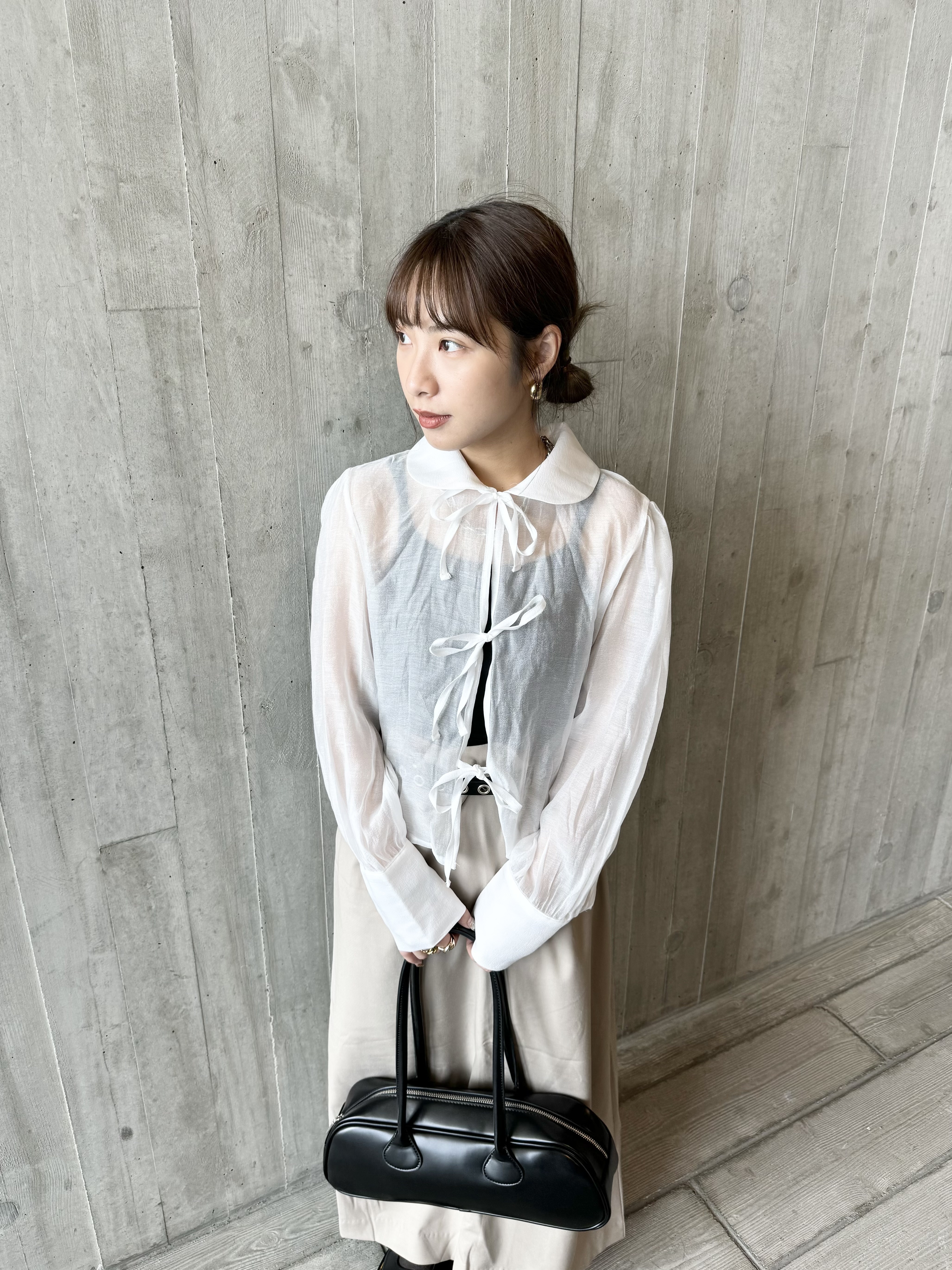 娃娃領透明感恤