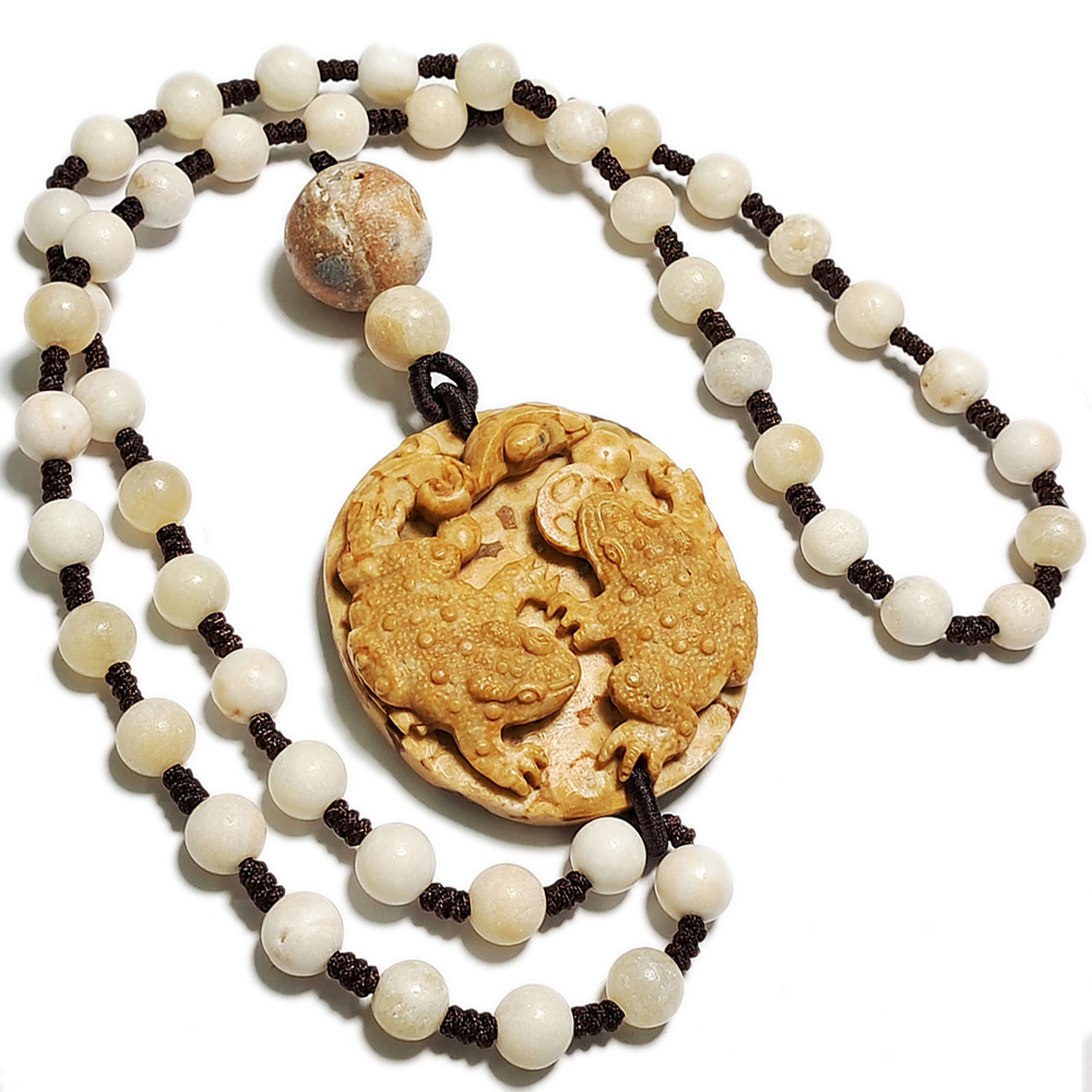 招財蟾蜍頂級龍宮舍利項鍊AA21【十方】153642