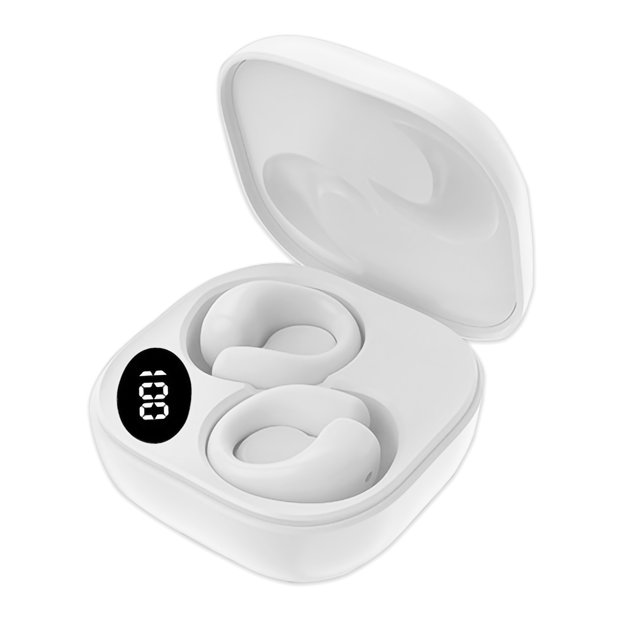 AMC Korea Soft silicone ear clip LED digital display ultra-long battery life Bluetooth headset C0095