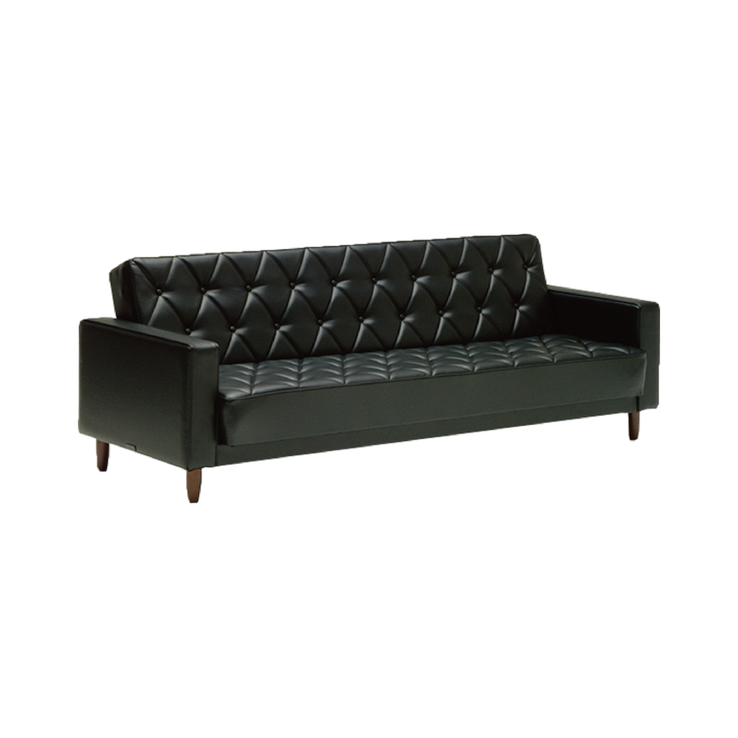 Sleeping sofa 黑色皮革沙發床