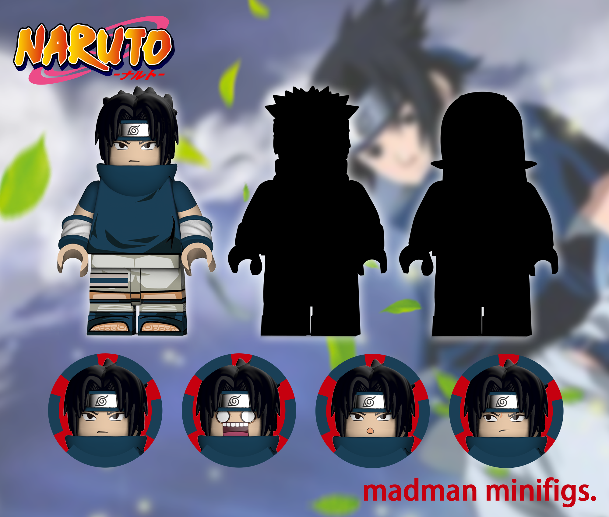 Madman Minifigs][Preorder] Uchiha Sasuke [UVprinted]