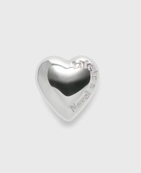 [連線優惠]NOJESS銀色心形耳環（單耳）