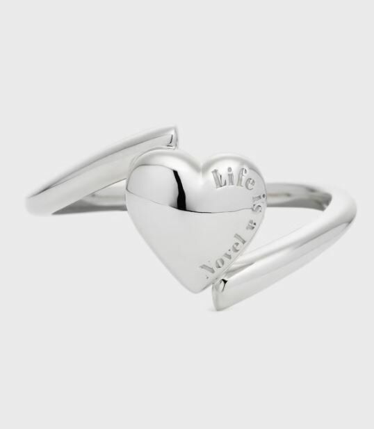 [連線優惠] NOJESS 銀色懷抱愛心造型戒指