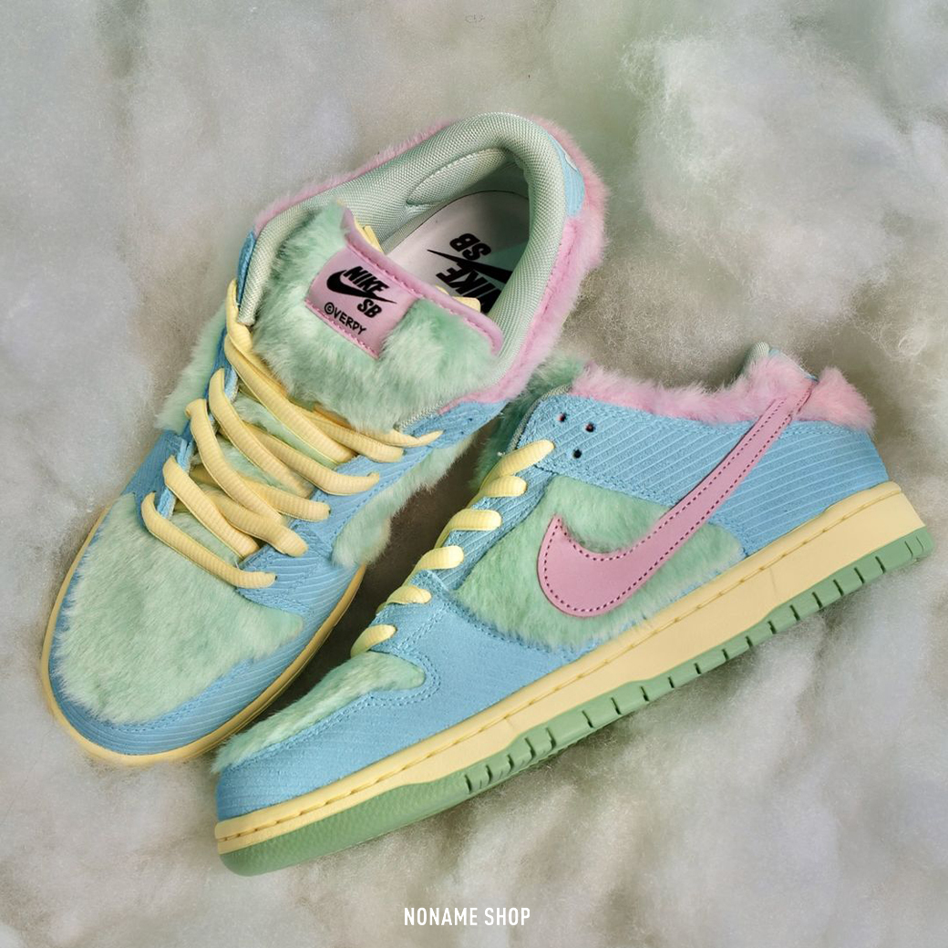 NIKE SB DUNK PRO x VERDY BLUE GAZE AND ENAMEL GREEN 聯名 低筒 絨毛 棉花糖 綠藍粉黃 (男款)