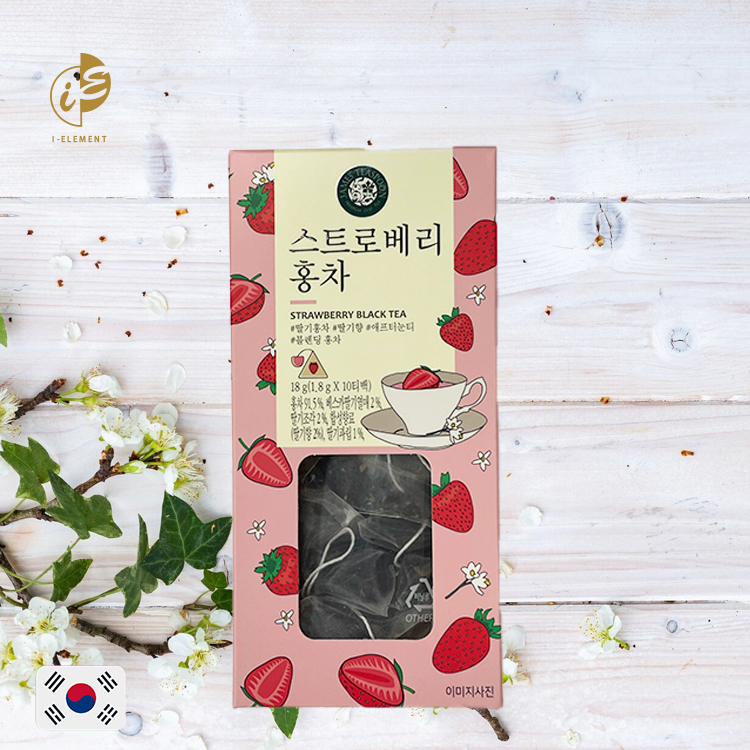 韓國 JAMES TEASPOON 【韓國傳統】草莓紅茶 10包
