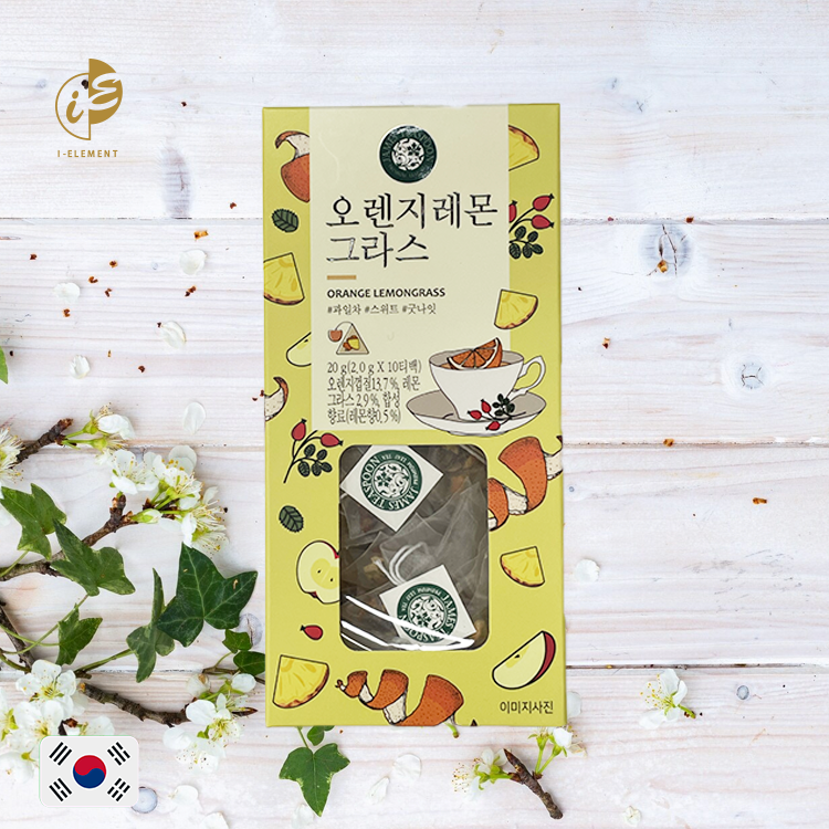 韓國 JAMES TEASPOON 【韓國傳統】橙檸檬草茶 10包