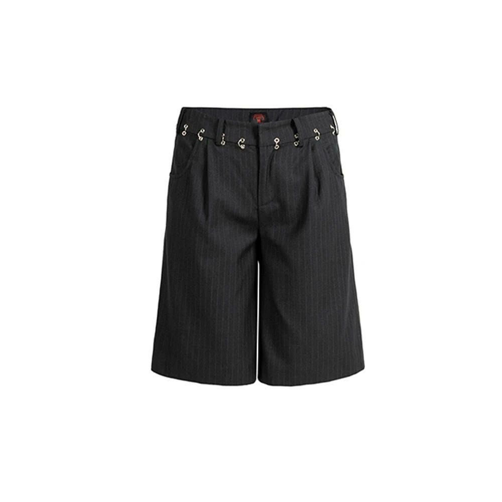 ROCKSTAGIRLS "Office Rebel" 休閒低腰 寬鬆 五分西裝褲