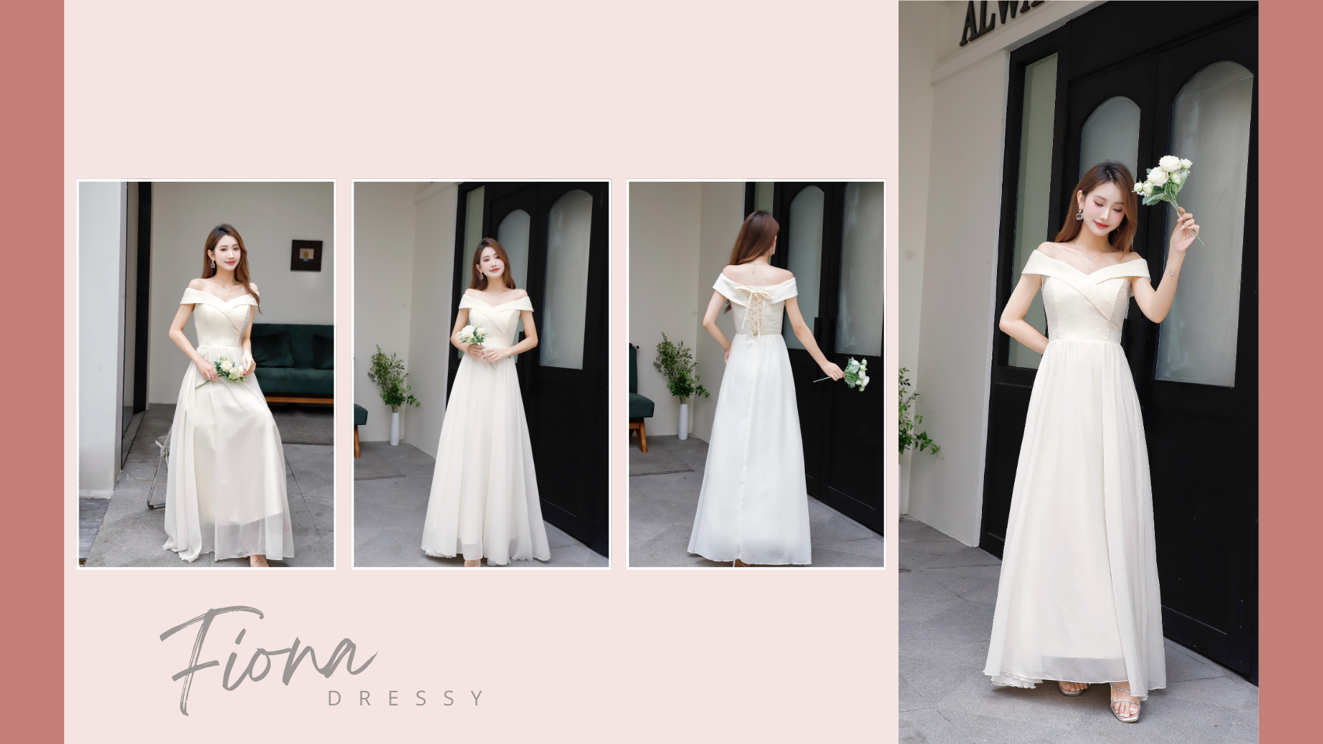 Finza Dress 圓領拼色假兩件外套短袖連身裙 - Navy 海藍色 (CB597)
