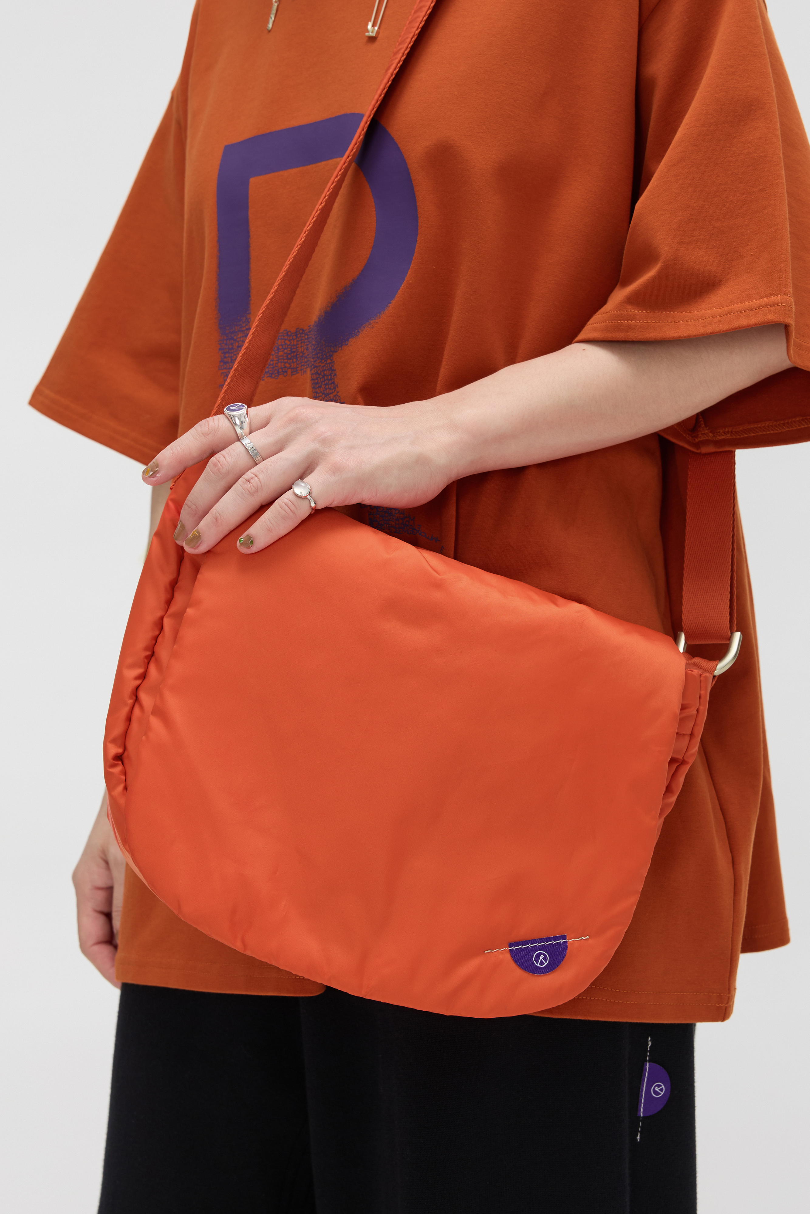 Padded Messenger Bag｜Orange
