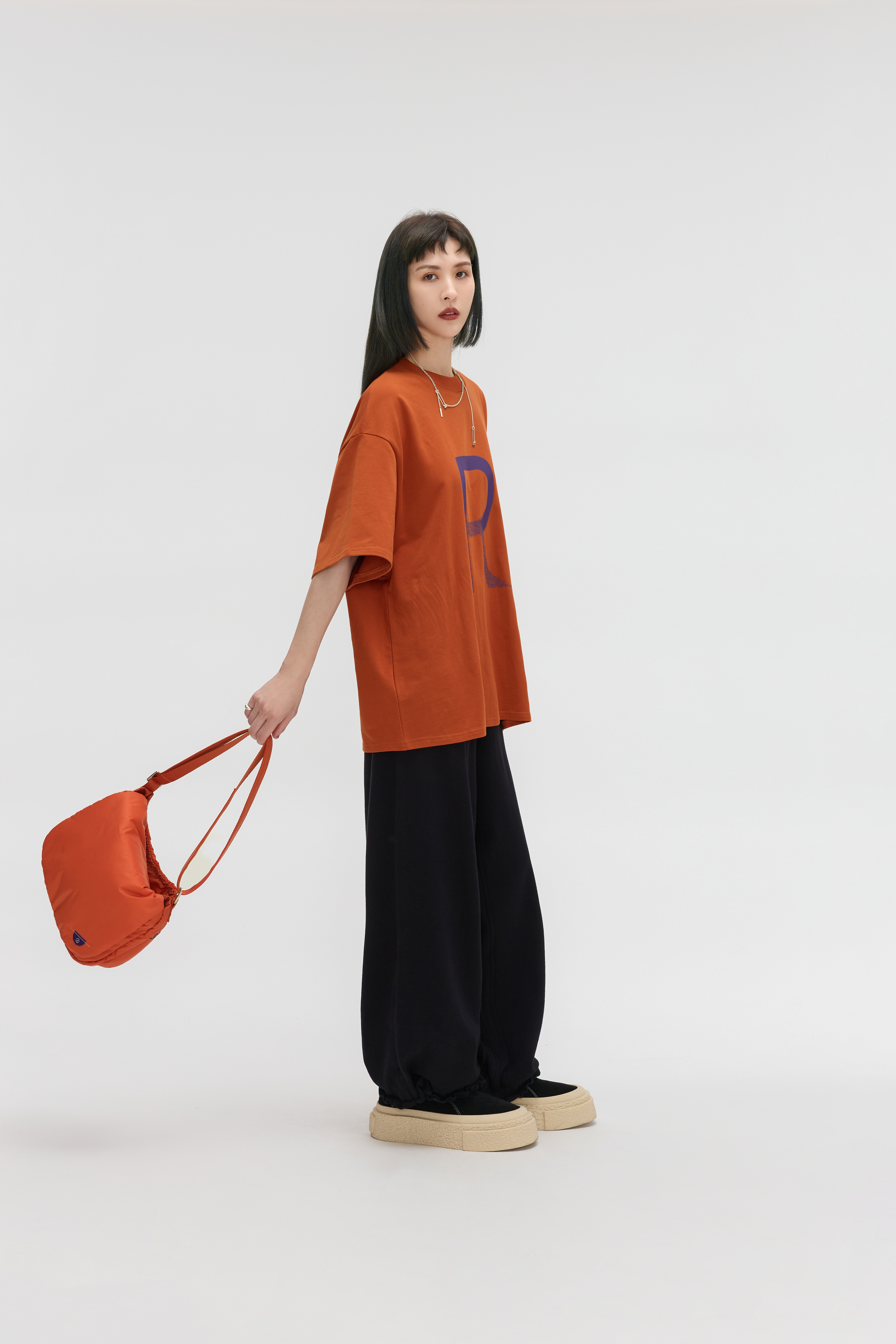 Padded Messenger Bag｜Orange