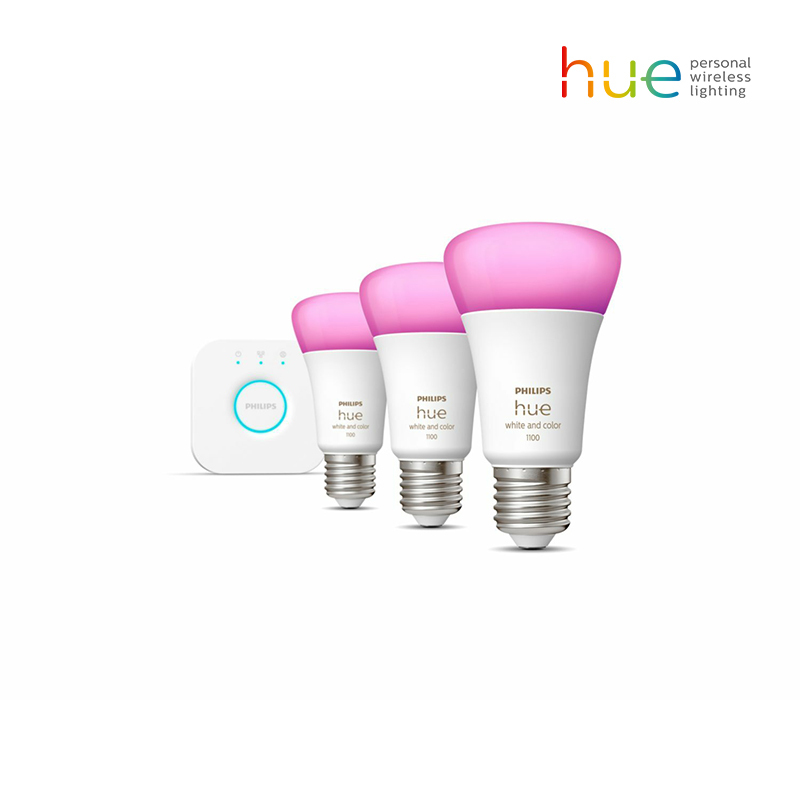 Hue E27 White And Color Ambiance Starter Kit (11W)
