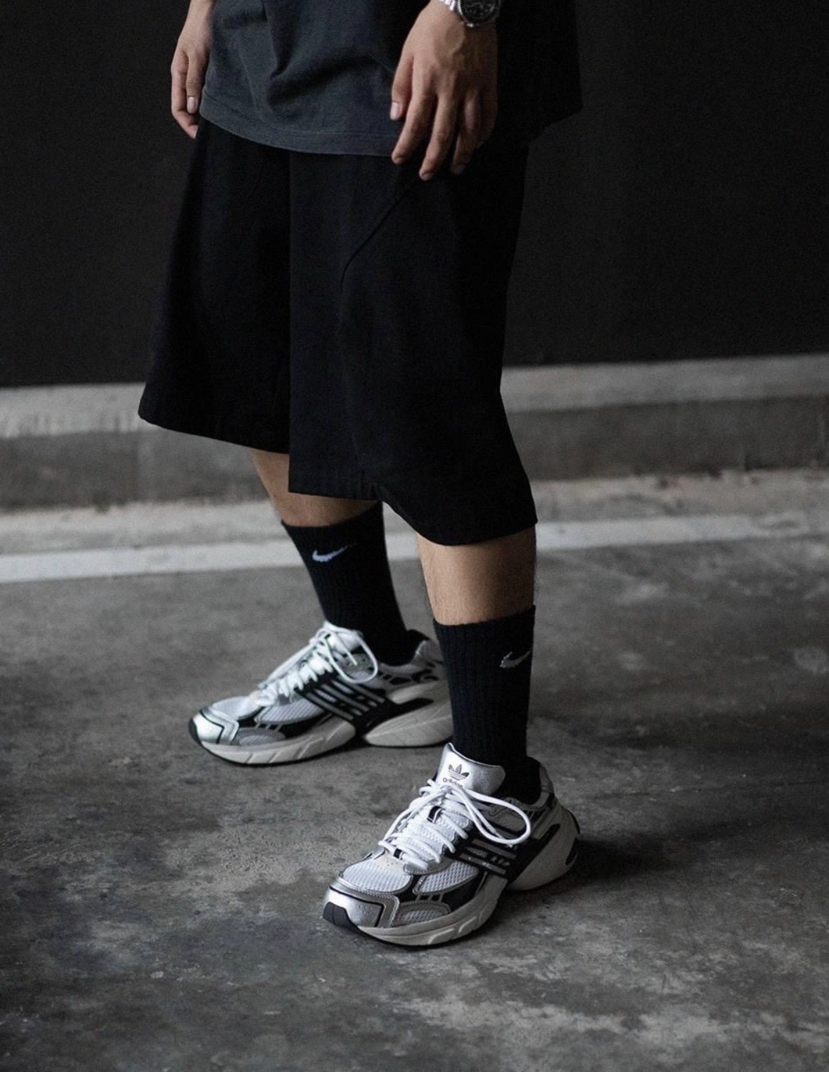 【APAIR】預購 ADIDAS ORIGINALS ADISTAR XLG 新款老爹鞋 銀黑 男女同款 IH3381