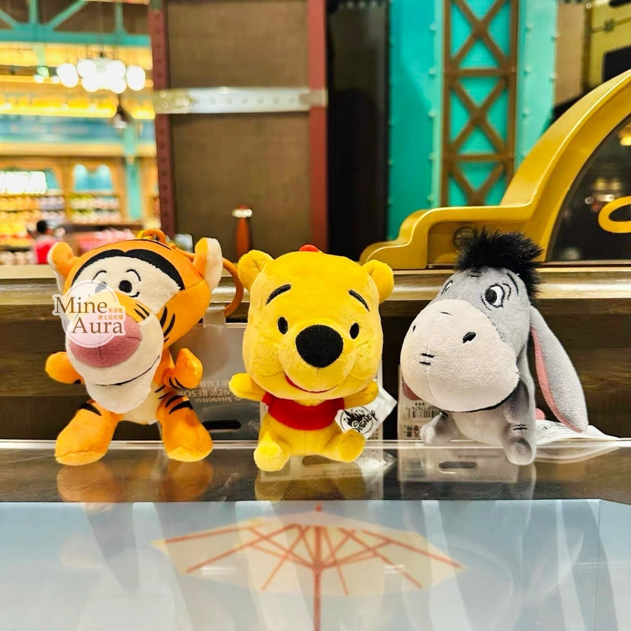 Q版  跳跳虎 Tigger 絨毛造型 鑰匙圈 吊飾 小熊維尼 Winnie the Pooh -上海迪士尼樂園