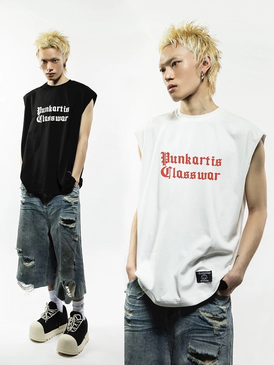 ROCKSTA 哥德字體 黑白兩色 背心