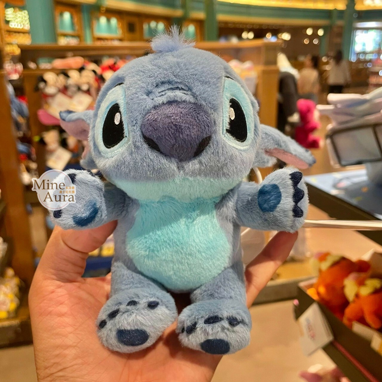 迷你寶寶系列 史迪奇 Stitch 磁鐵 坐肩 絨毛 娃娃 公仔 星際寶貝 Lilo & Stitch -上海迪士尼樂園