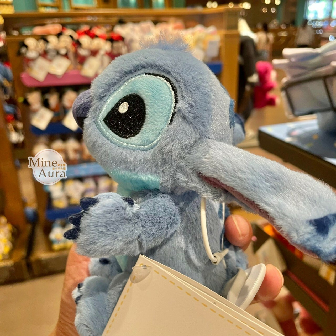 迷你寶寶系列 史迪奇 Stitch 磁鐵 坐肩 絨毛 娃娃 公仔 星際寶貝 Lilo & Stitch -上海迪士尼樂園