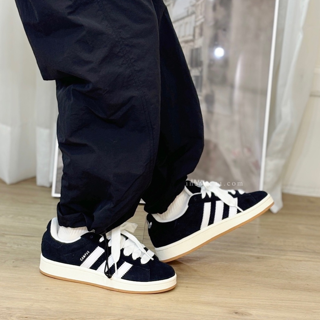 ADIDAS CAMPUS 00S 黑白 男女 休閒鞋 經典 復古 ORIGINALS  麂皮 奶油底 HQ8708