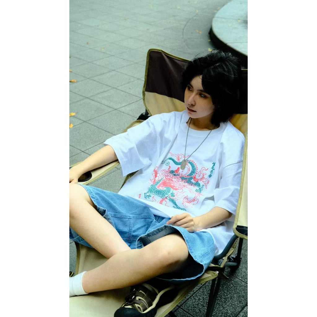 『Always_Good』生死有命 富貴在天 印花 短TEE