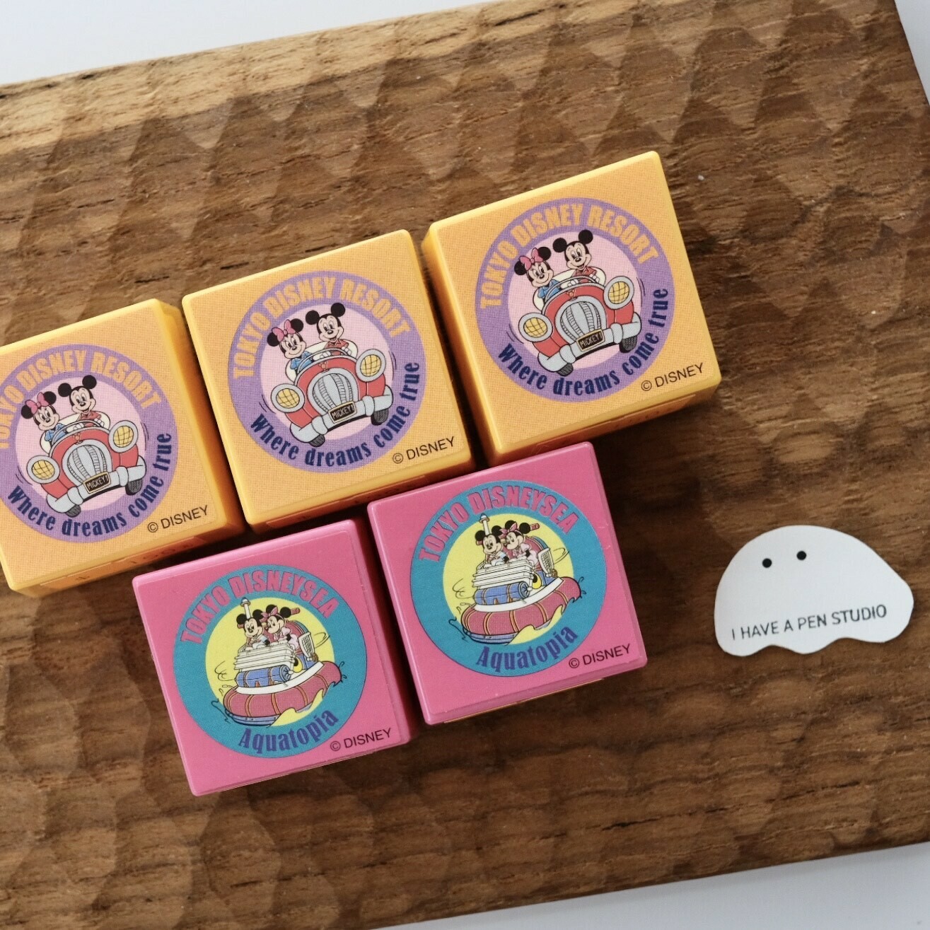 迪士尼 復古風 橡皮印章