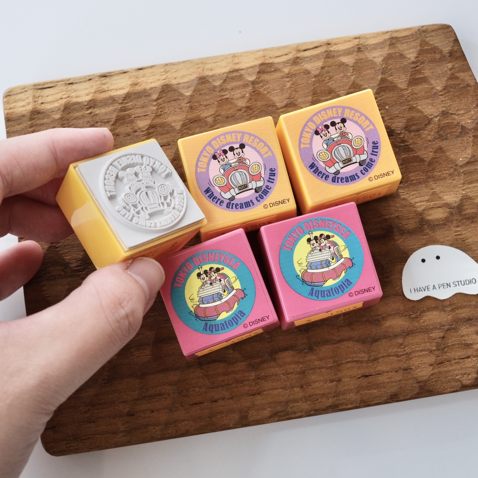 迪士尼 復古風 橡皮印章