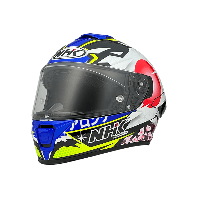 NHK K5R AL21#4 Japan 日本站 (Alonso Lopez) 亮面黑藍 選手彩繪 全罩式 透氣