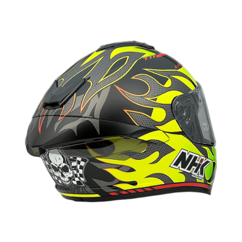NHK K5R TM 火焰 (Timothee) 亮黑火焰 選手彩繪 全罩式 透氣