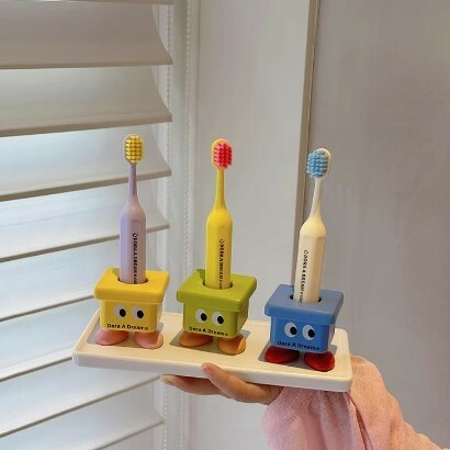 《4805》可愛小凳子造型牙刷架