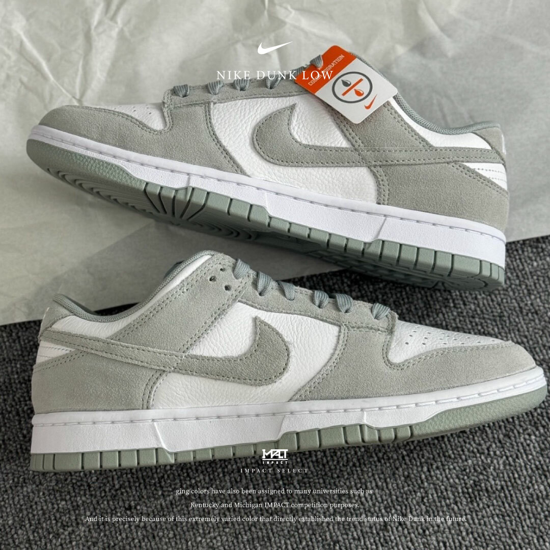 Nike Dunk Low 特殊麂皮版灰白FQ8249-101