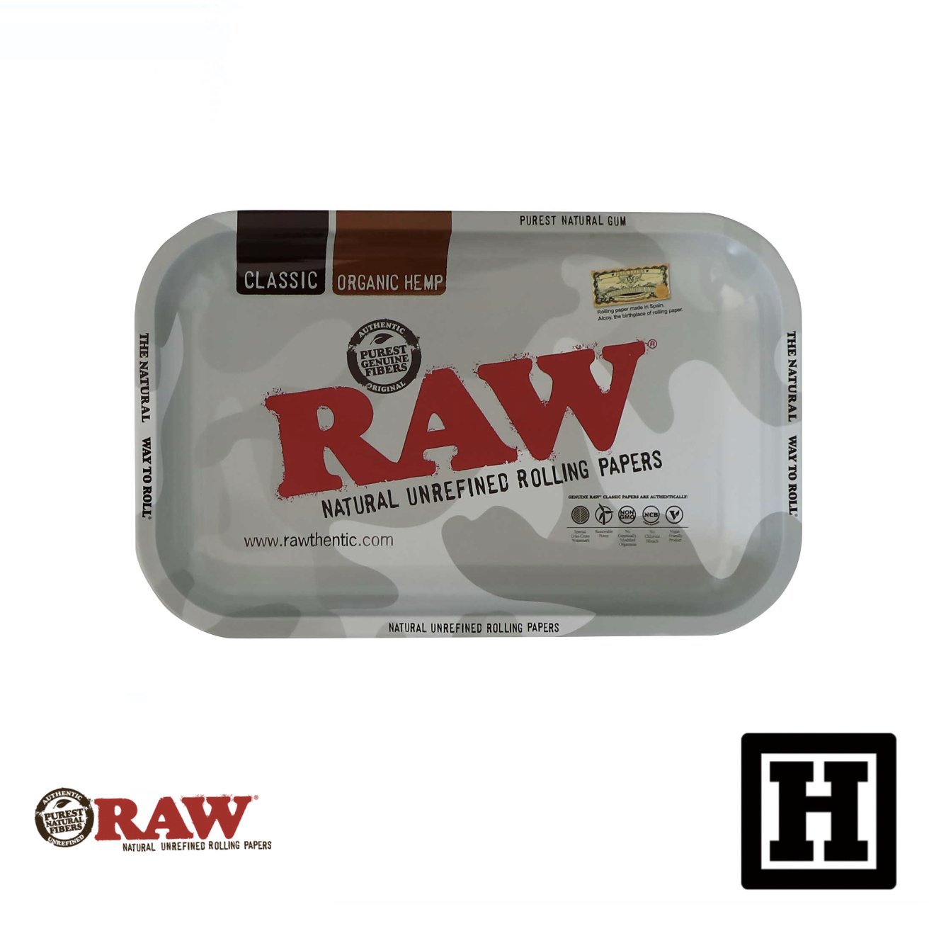 RAW Tray Camo 迷彩 金屬捲菸盤 (S)