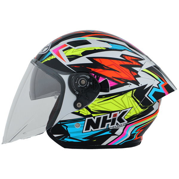 NHK S1GP PRO AL21#1 (Alonso Lopez) 亮面星光白 選手彩繪 3/4罩式 透氣 內墨片