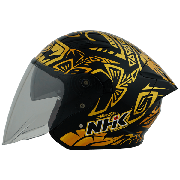 NHK S1GP PRO RG87#2 酋長 (Remy Gardner) 亮面黑金 限量選手彩繪 3/4罩式 透氣 內墨片