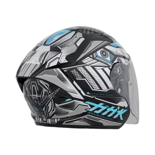 NHK S1GP PRO 科核 (Technicore) 亮面黑藍 彩繪 3/4罩式 透氣 內墨片