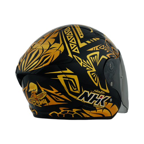 NHK S1GP PRO RG87#2 酋長 (Remy Gardner) 亮面黑金 限量選手彩繪 3/4罩式 透氣 內墨片