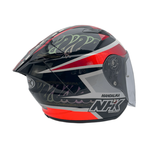 NHK S1GP PRO BB64#2 曼達利卡 (Bo Bendsneyder) 亮面黑橘 選手彩繪 3/4罩式 透氣 內墨片