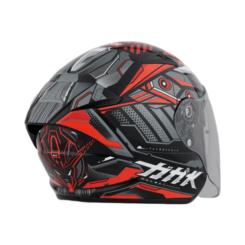 NHK S1GP PRO 科核 (Technicore) 亮面黑紅 彩繪 3/4罩式 透氣 內墨片